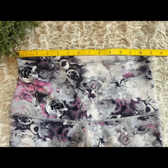 Lululemon Wunder Under Leggings Luon High Waist Roll Down Moody Mirage Tights - Picture 9 of 11